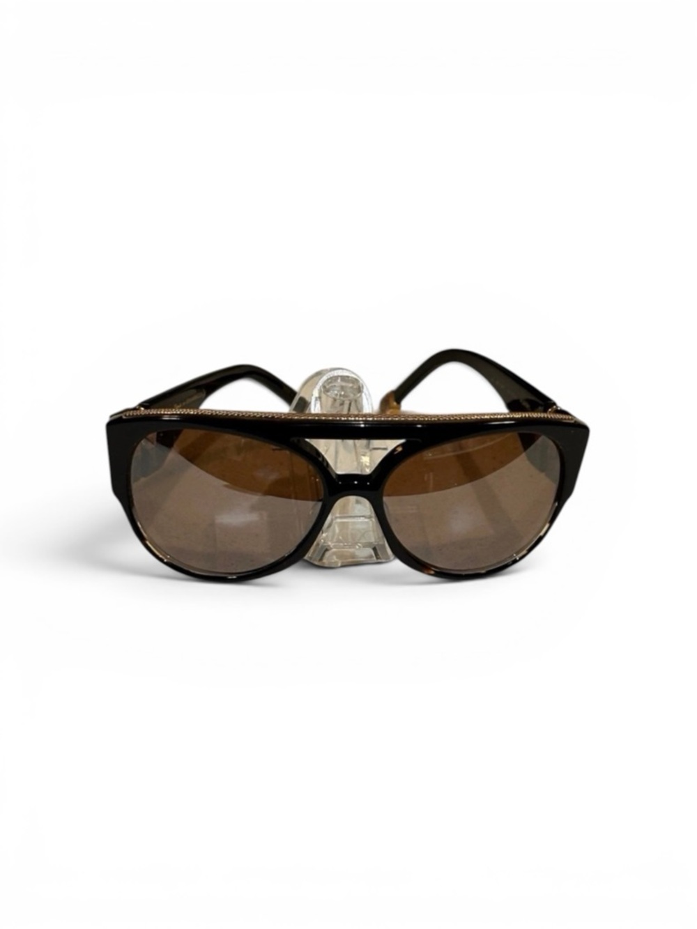 SHAMBALLA Sunglasses Blk dagger hinges Gold brow piece Pre owned Good condition
